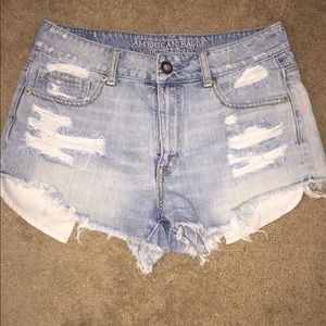 Ripped Jean Shorts, Size 6